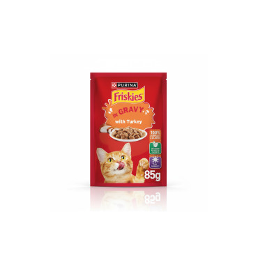 NESTLE FRISKIES  POUCH TURKEY 85GM