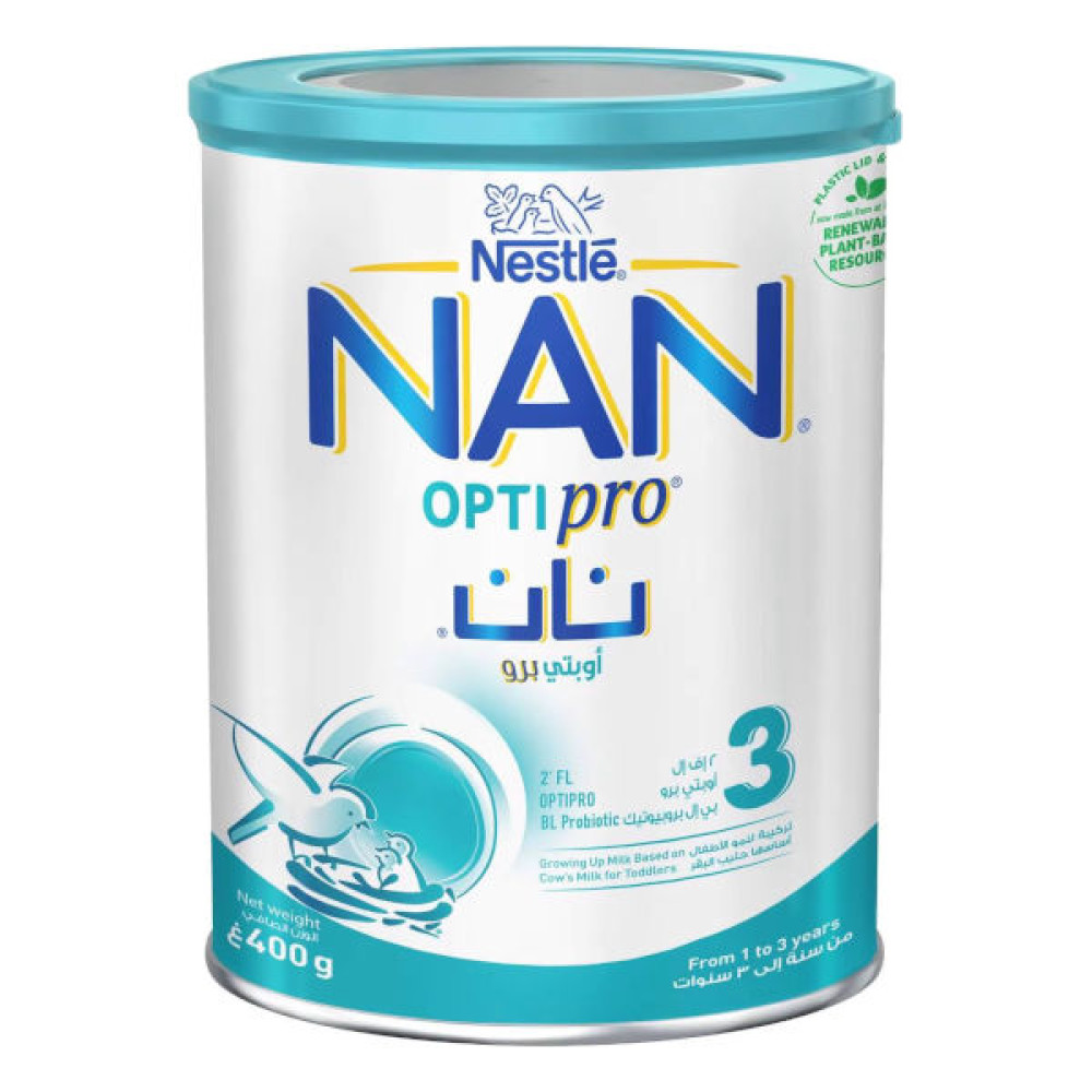 NESTLE NAN OPTIPRO 3 GROWING-UP MILK (1 TO 3 YEARS) 400GM 