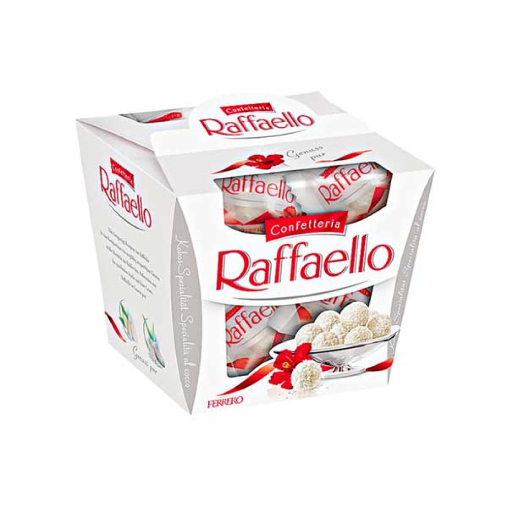 FERRERO RAFFAELLO ALMOND COCONUT CANDY T15 150GM 