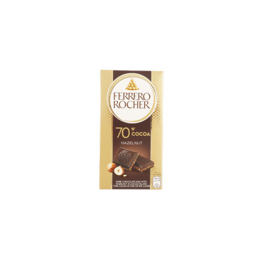FERRERO ROCHER TABLET DARK 70% & HAZELNUT 90GM