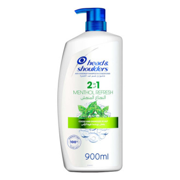 HEAD & SHOULDERS ANTI-DANDRUFF SHAMPOO & CONDITIONER MENTHOL REFRESH 900ML 