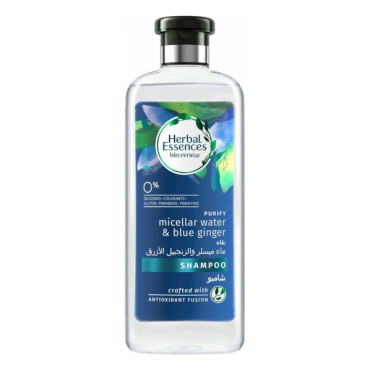 HERBAL ESSENCES SHAMPOO MICELLAR WATER & BLUE GINGER 400ML 