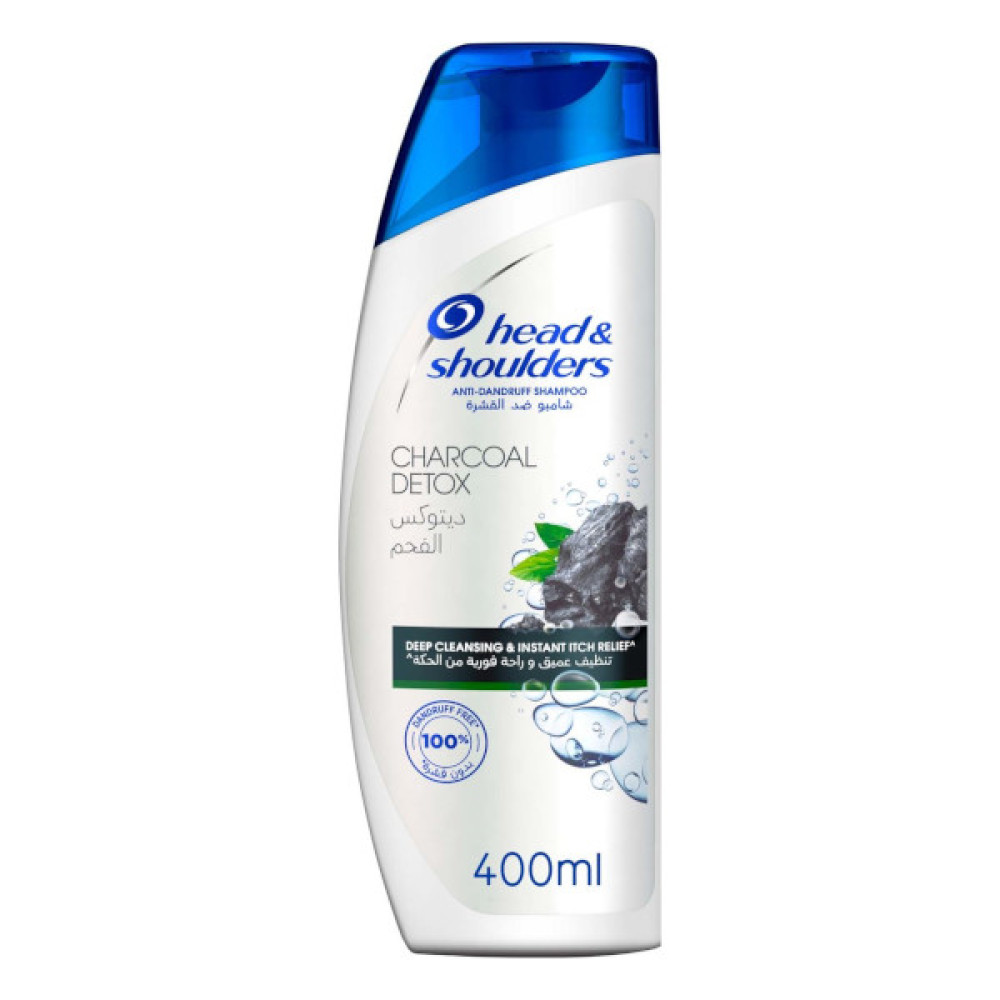 HEAD & SHOULDERS ANTI-DANDRUFF SHAMPOO CHARCOAL DETOX 400ML 