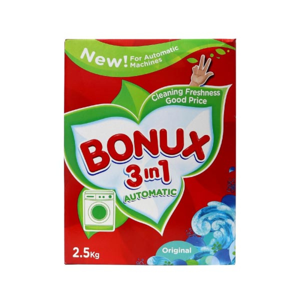 BONUX AUTOMATIC DETERGENT POWDER ORIGINAL 2.5KG 