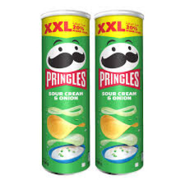 PRINGLES SOUR CREAM & ONIONS 2X200 GM