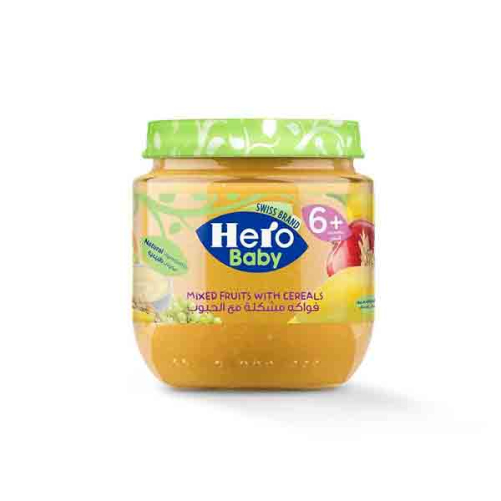 HERO BABY MIXED FRUITS WITH CEREALS 125GM