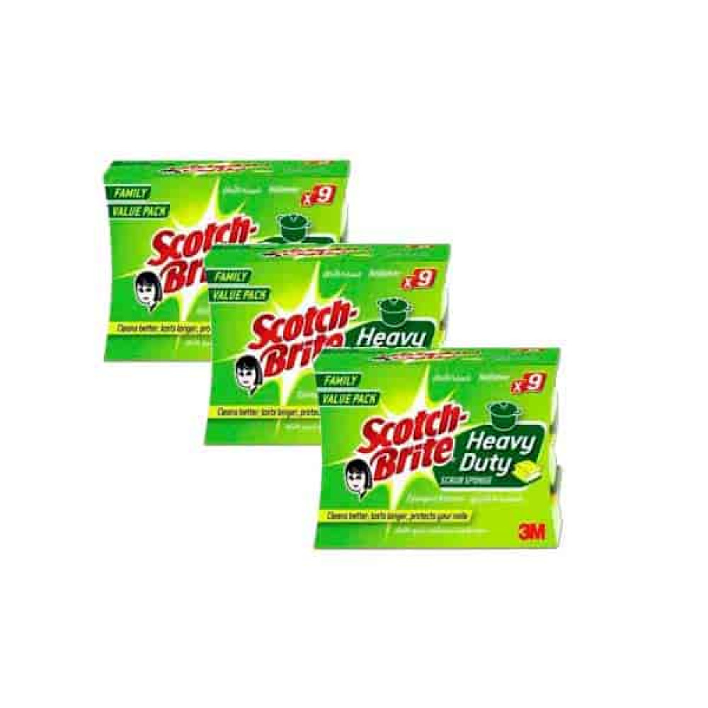 SCOTCH BRITE SCRUB SPONGE NAIL SAVER (2+1 FREE) 