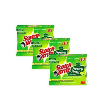 SCOTCH BRITE SCRUB SPONGE NAIL SAVER (2+1 FREE) 