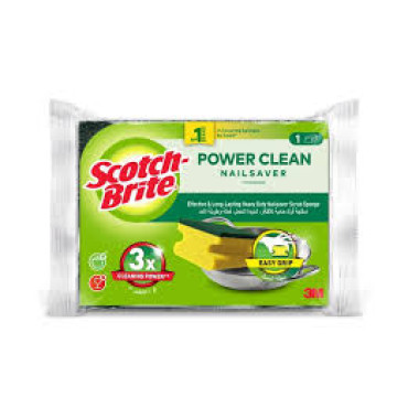 SCOTCH BRITE SCRUB SPONGES SINGLE NAIL SAVER