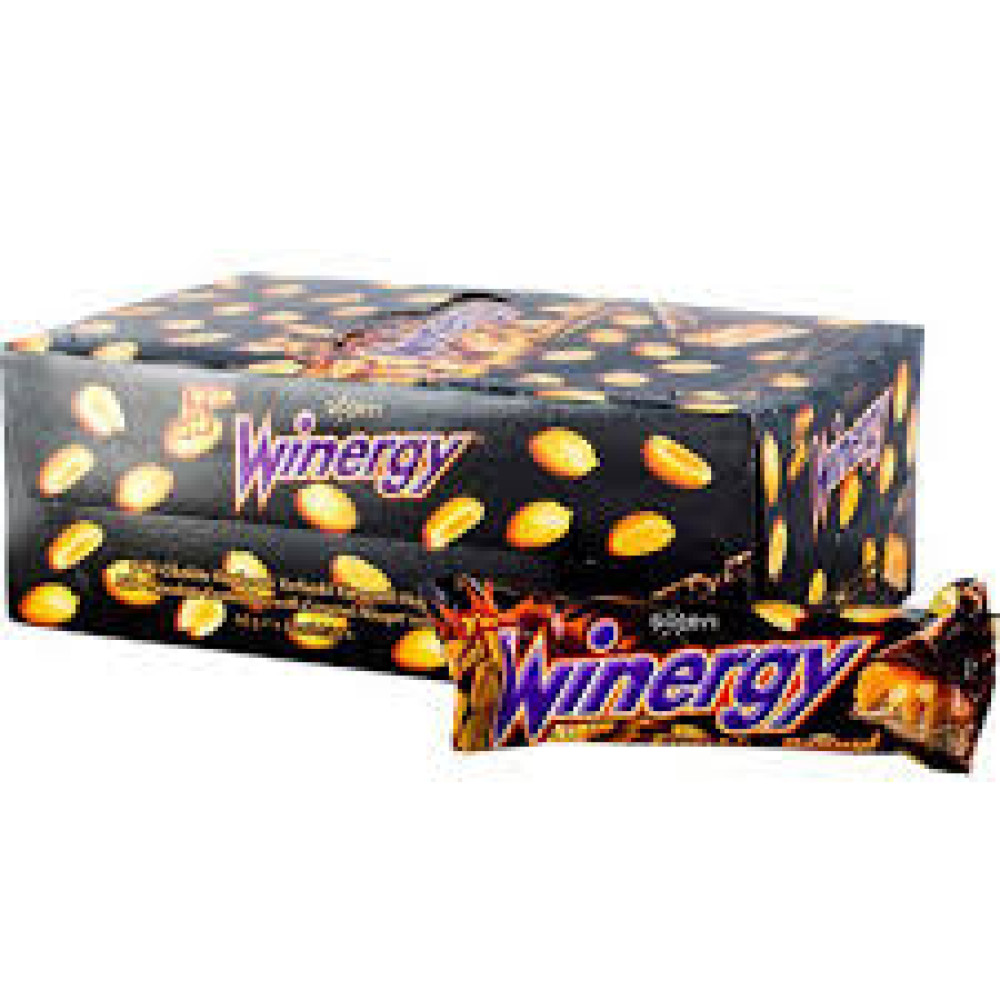 SOLEN WINERGY MILK CHOCOLATE COATED BAR 18GMX24S