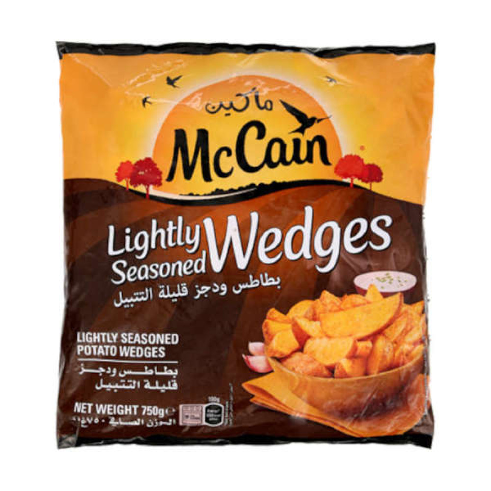 MCCAIN SEASONED POTATO WEDGES 750GM  