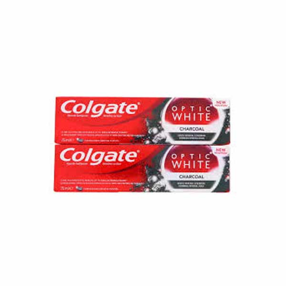 COLGATE TOOTHPASTE CHARCOAL 2 X 75ML 