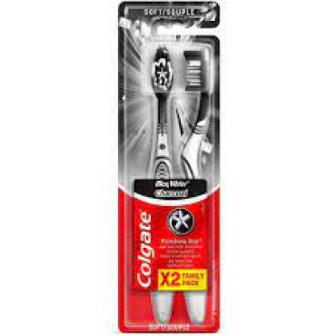 COLGATE TB MAX WHITE CHARCOAL 2PCS @ VALUE PACK