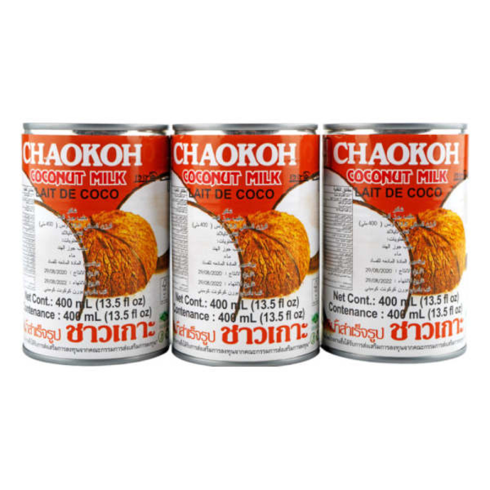 CHAOKOH COCONUT MILK 3 X 400ML 
