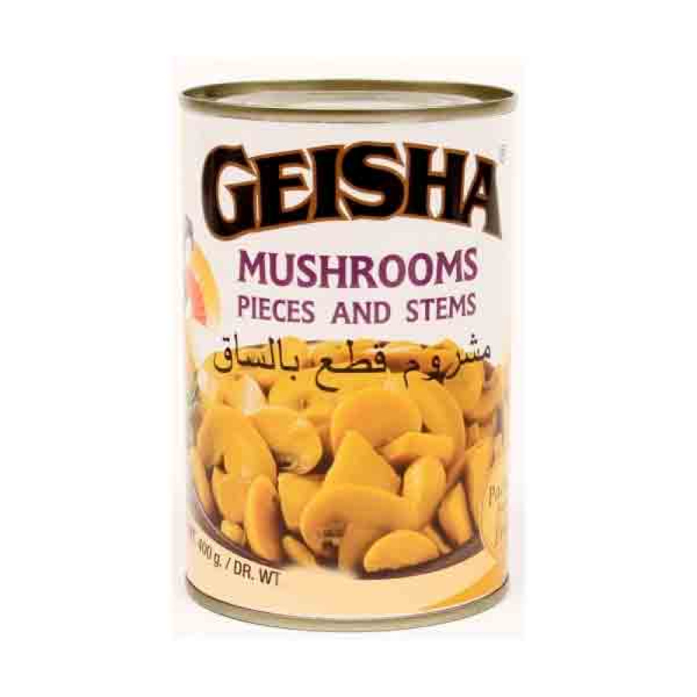 GEISHA MUSHROOM PIECES & STEMS 400GM