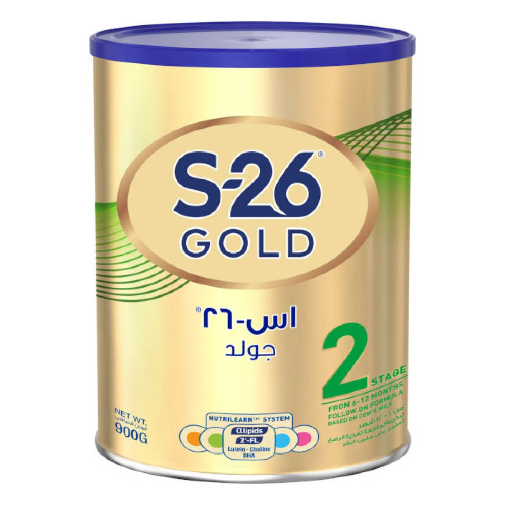 NESTLE S-26 GOLD 2 FOLLOW ON MILK FORMULA 6 TO 12 MONTHS 900GM 