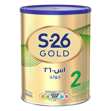 NESTLE S-26 GOLD 2 FOLLOW ON MILK FORMULA 6 TO 12 MONTHS 900GM 