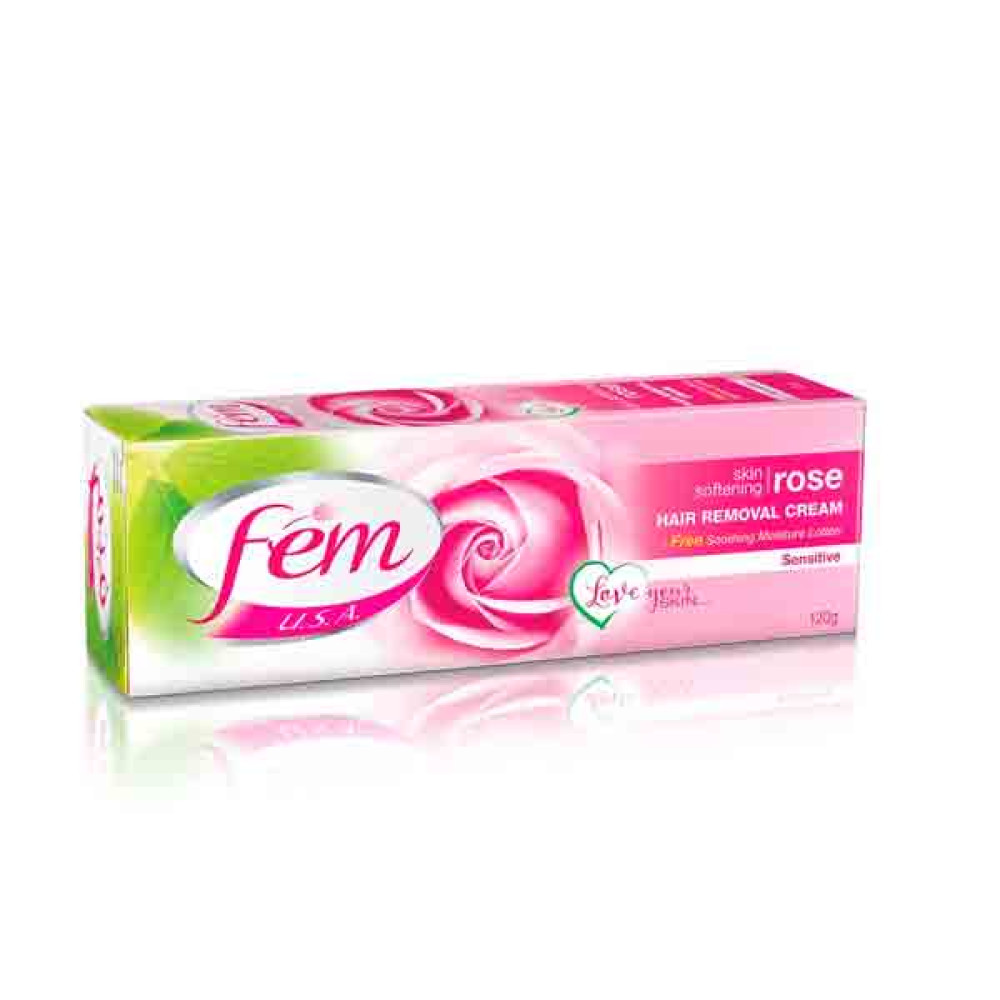 FEM HAIR REMOVAL CREAM ROSE 120GM 