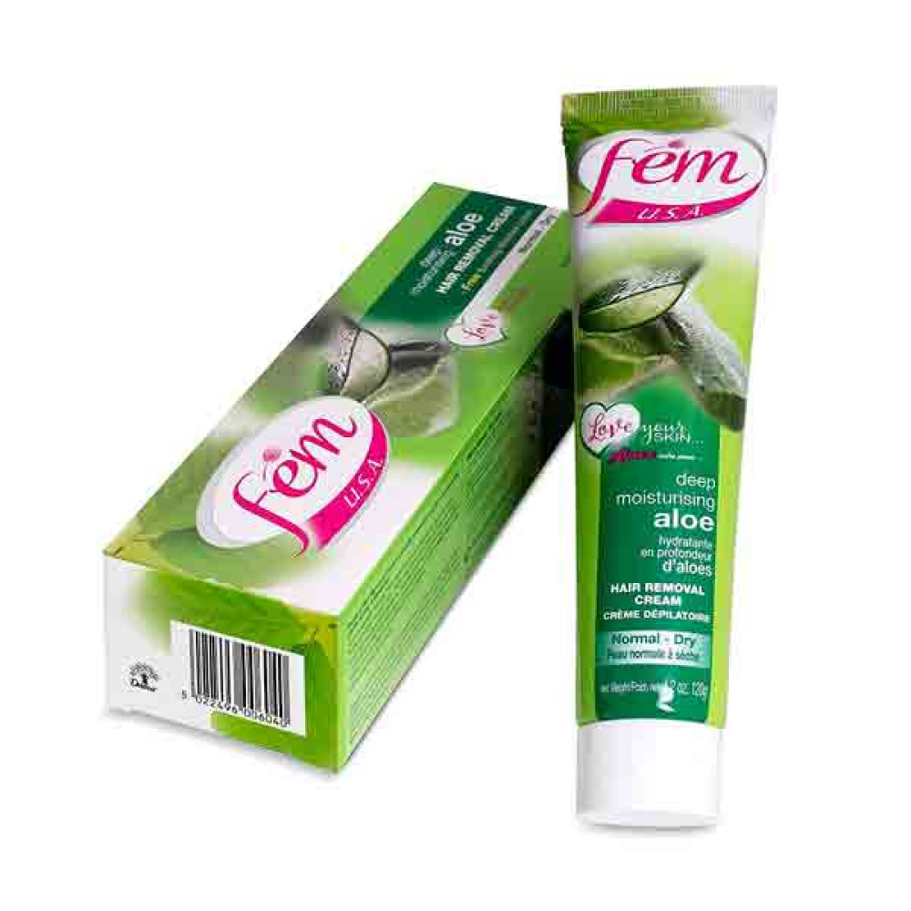 FEM HAIR REMOVAL CREAM ALOE VERA 120GM 