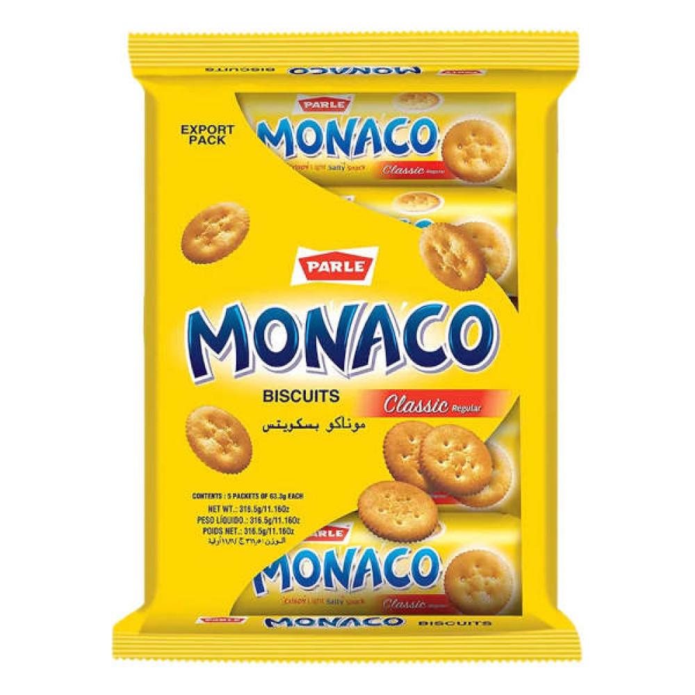 PARLE MONACO BISCUITS 5 X 63GM 