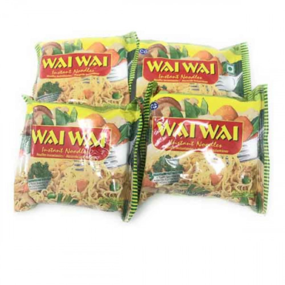WAI WAI CHICKEN FLAVOUR NOODLES 75GMX5S