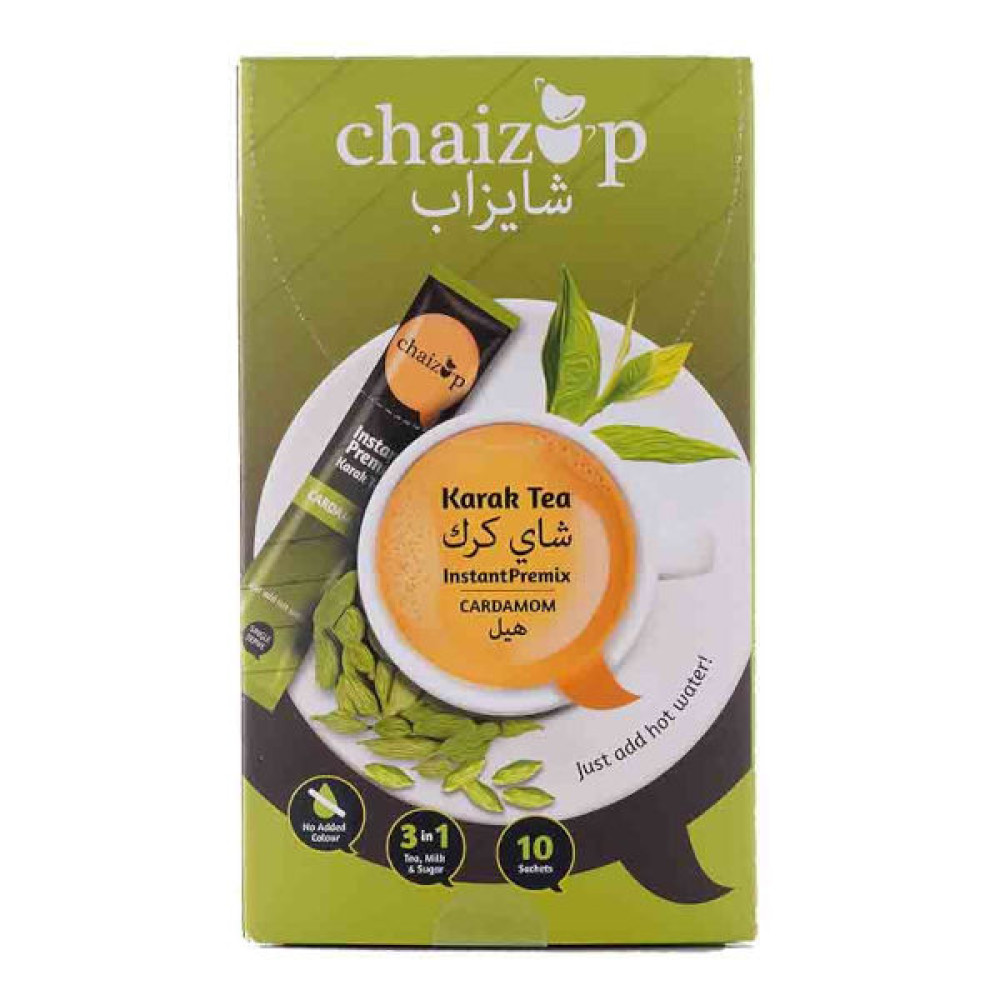 CHAIZUP INSTANT TEA PREMIX CARDAMOM 10 X 20GM 