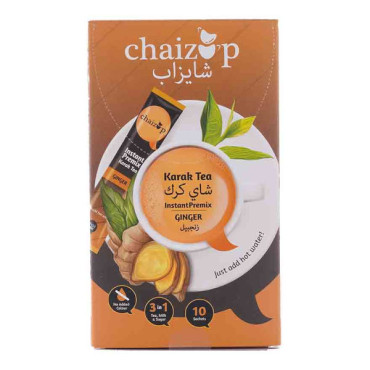 CHAIZUP INSTANT TEA PREMIX GINGER 10 X 20GM 