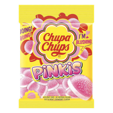 CHUPA CHUPS GUMMY CANDIES PINKIS 160GM 
