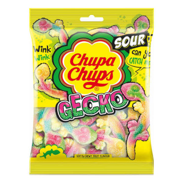 CHUPA CHUPS SOUR CANDIES GECKO 160GM 