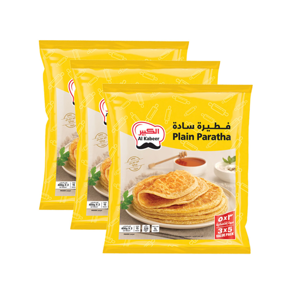 AL KABEER PLAIN PARATHA 3S*400GM SPECIAL PRICE