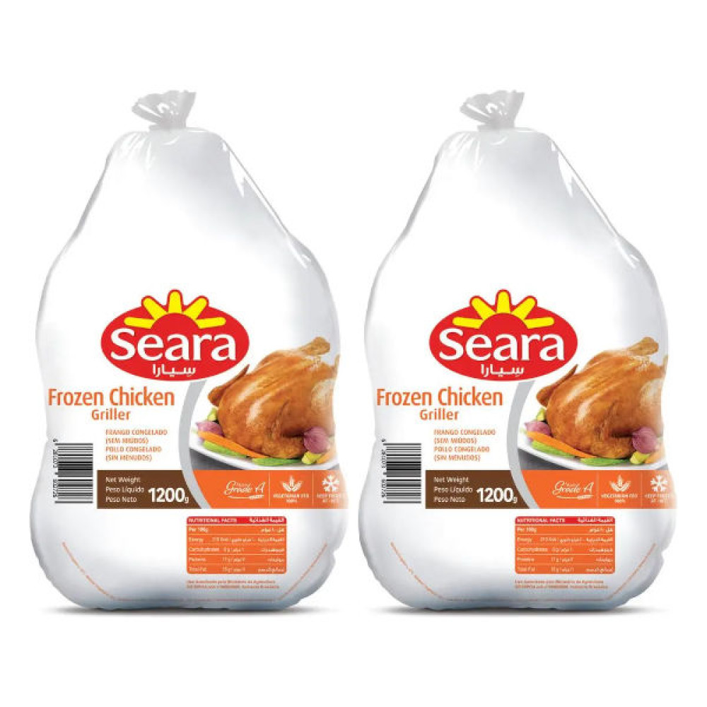 SEARA FROZEN CHICKEN 2 X 1200GM  