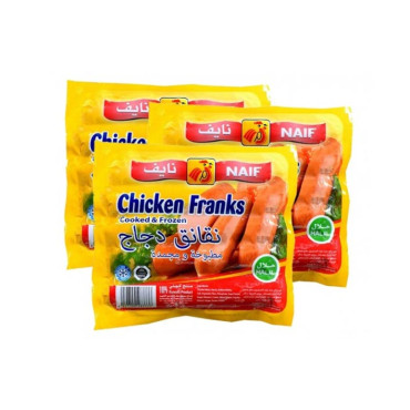 NAIF CHICKEN FRANKFURTERS 340GM 2+1 FREE