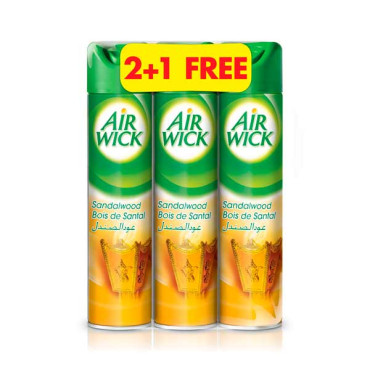 AIR WICK AIR FRESHNER SANDALWOOD 3 X 300ML