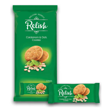 NABIL RELISH CARDAMOM & OATS COOKIES 12 X 42GM 