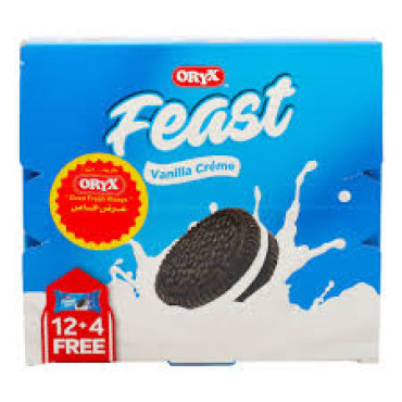 ORYX FEAST VANILLA CREAM 32GM (12+4 FREE)
