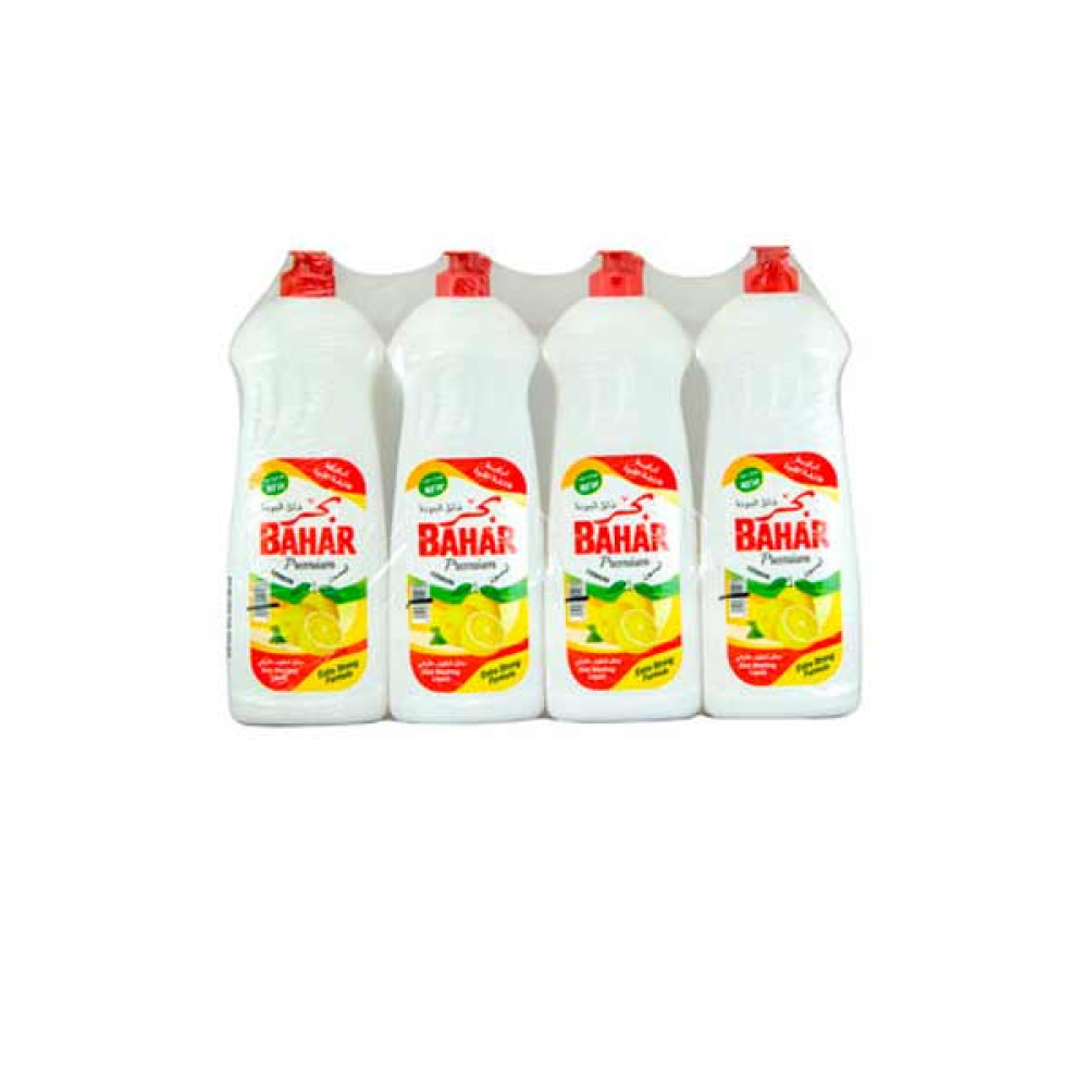 BAHAR PREMIUM DISH WASH LIQUID LEMON 400ML 4S 