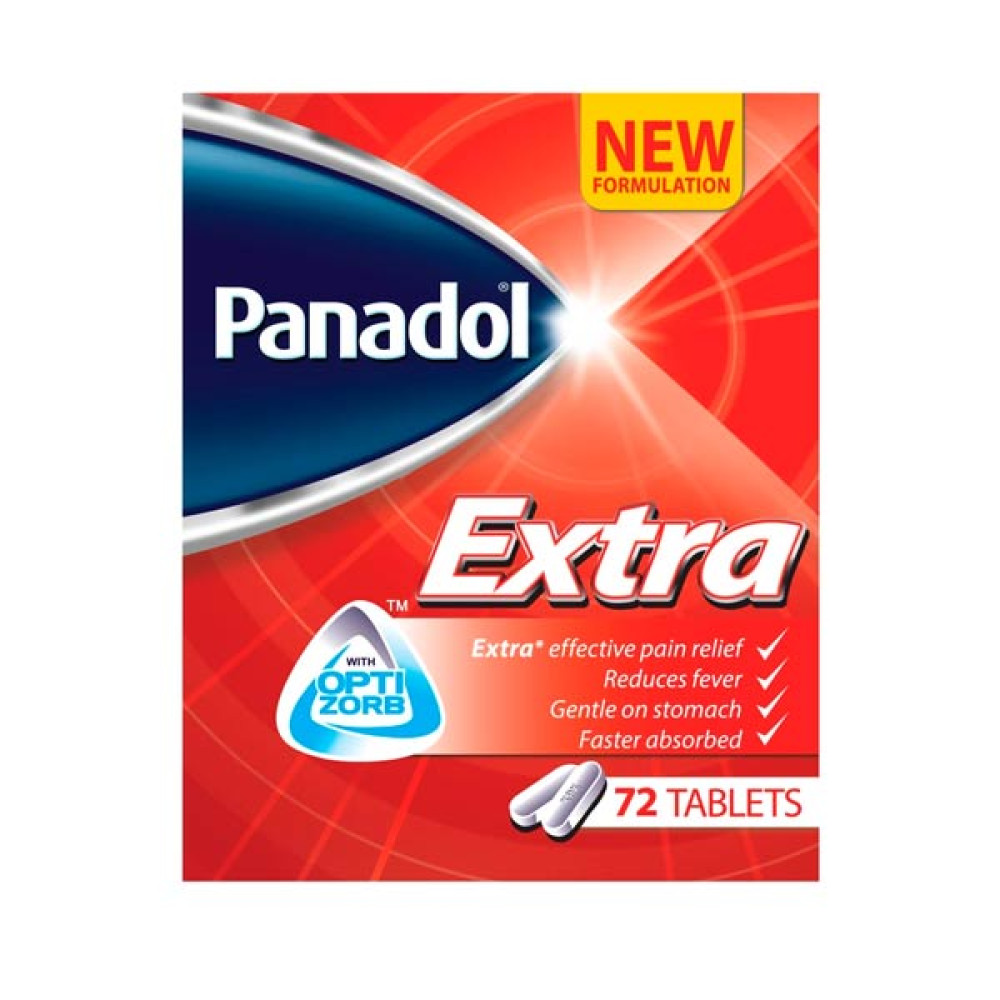 PANADOL EXTRA OPTIZORB 72 TABLETS 