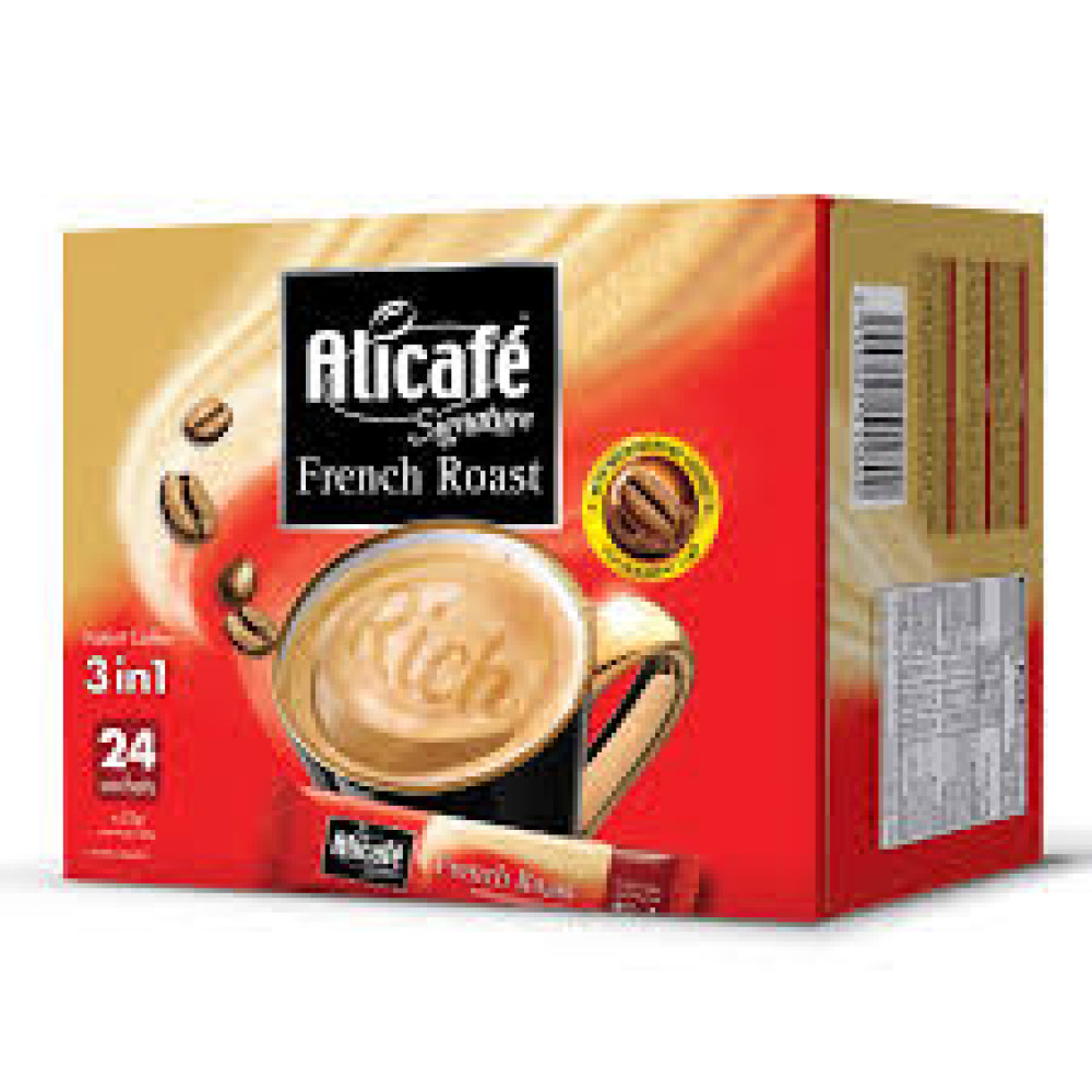 ALICAFE FRENCH ROAST SIGNATURE 3IN1 BOX 22GM X 24S