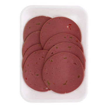BIBI BEEF MORTADELLA OLIVE SLICES 200GM