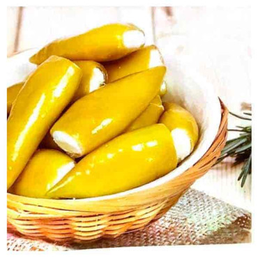 GREEN CHILI WITH FETA CHEESE IN OIL 250GM